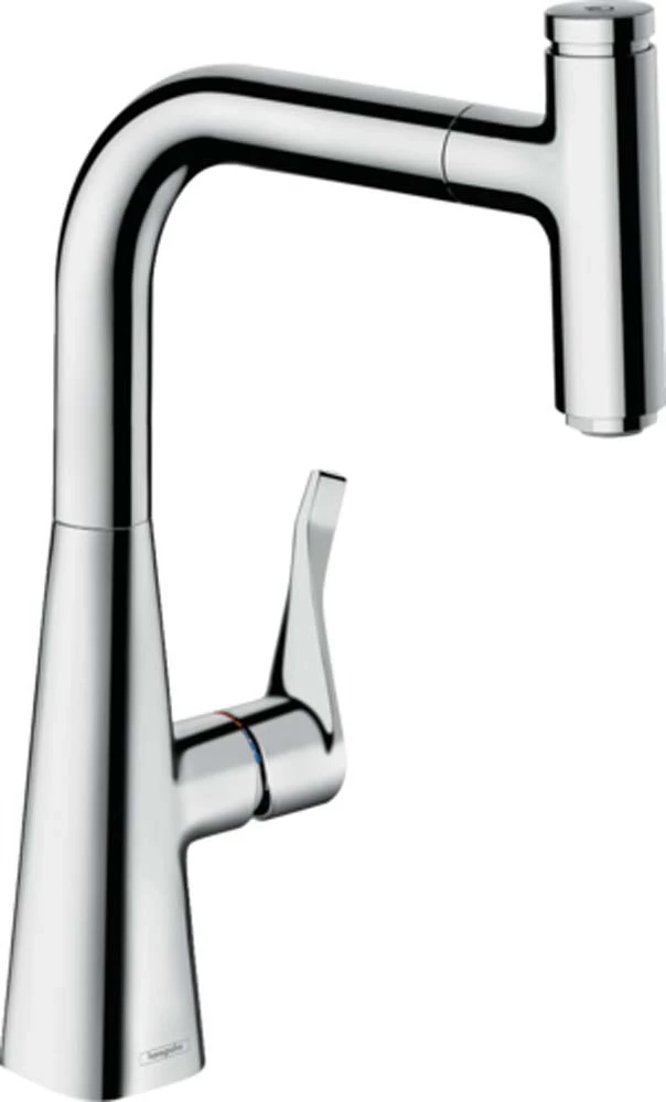 Hansgrohe Tek Kollu Mutfak Bataryası 240 Çekilebilir Sprey Krom Hemen Al