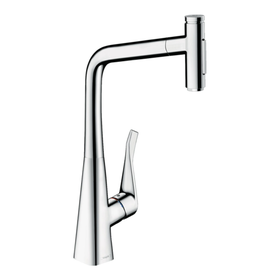 HansGrohe Metris Select M71 320 Çekilebilir El Duşlu 1jet Gagalı Eviye Bataryası sBox Hemen Al