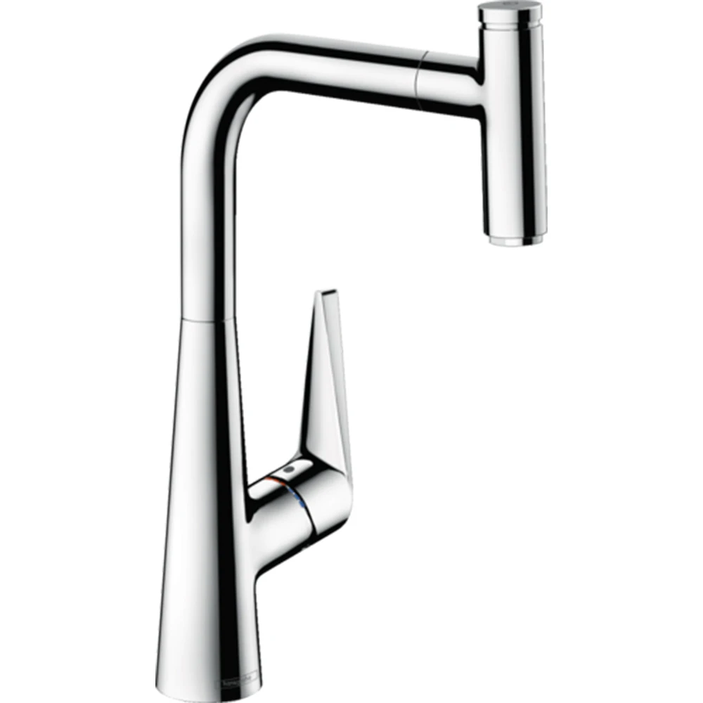 Hansgrohe Talis Ek Kollu Mutfak Bataryası 300 Çekilebilir Çıkış Ucu 1jet Krom Hemen Al