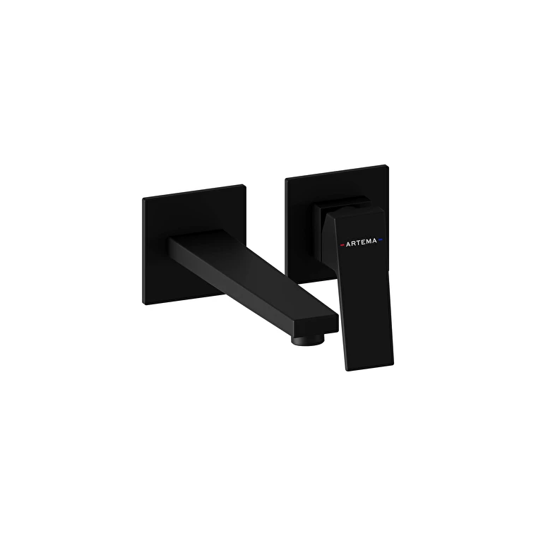 Artema Minimax Square Ankastre Lavabo Bataryası Uzun Siyah(A4359336) Hemen Al