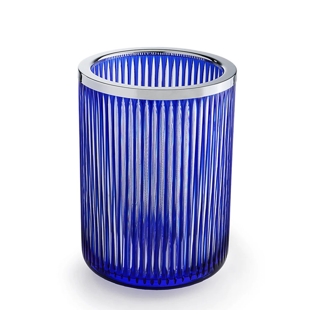 3SC Blue Sky Crystal Mavi-Krom Çöp Kovası Hemen Al
