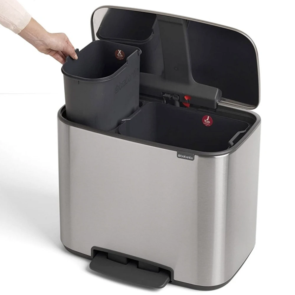 Brabantia Bo 12+23 Lt Pedallı Paslanmaz Çelik Çöp Kovası - A.2BR.121241 Hemen Al