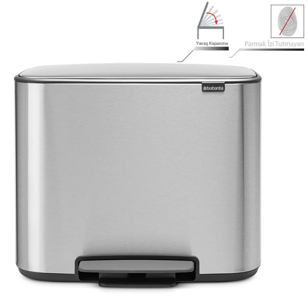 Brabantia Bo 36 Lt Pedallı Paslanmaz Çelik Çöp Kovası - A.2BR.121487 Hemen Al