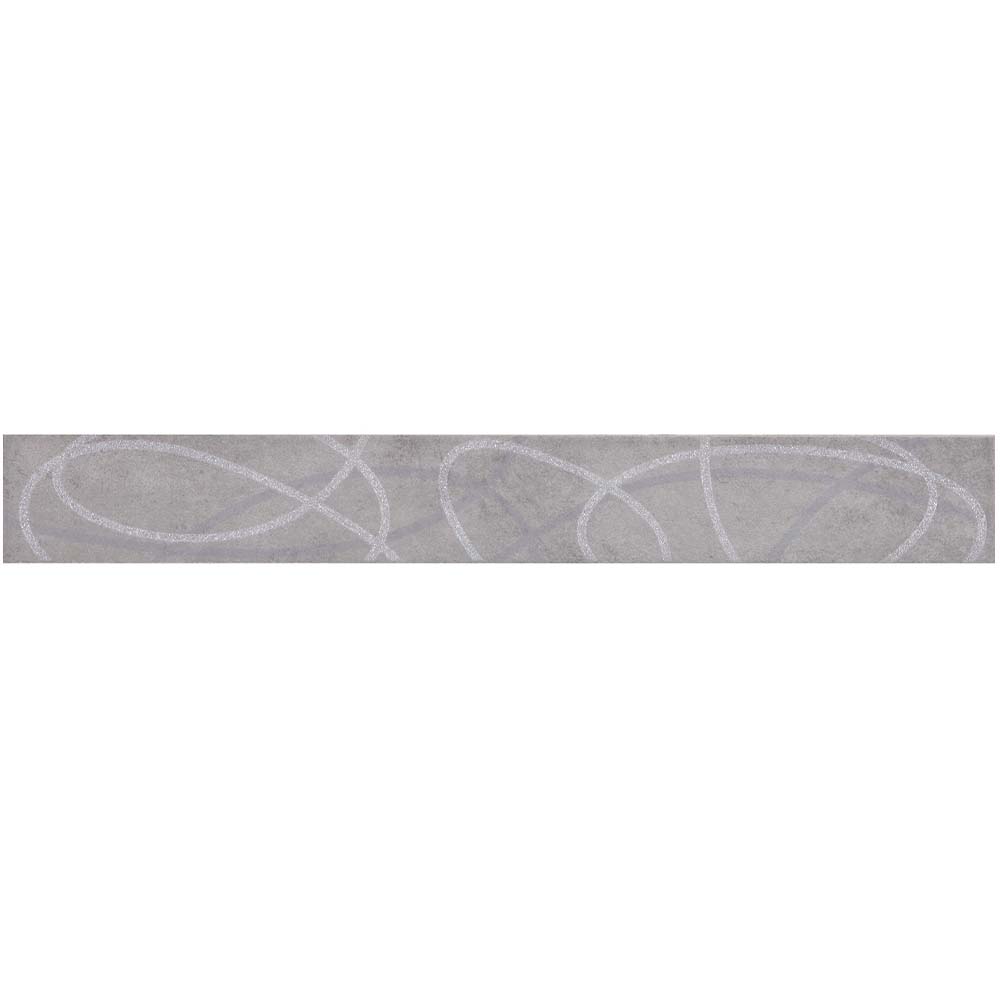 Çanakkale Seramik Der-6593 Premium Stilize Bordür Gri 8x60 Hemen Al