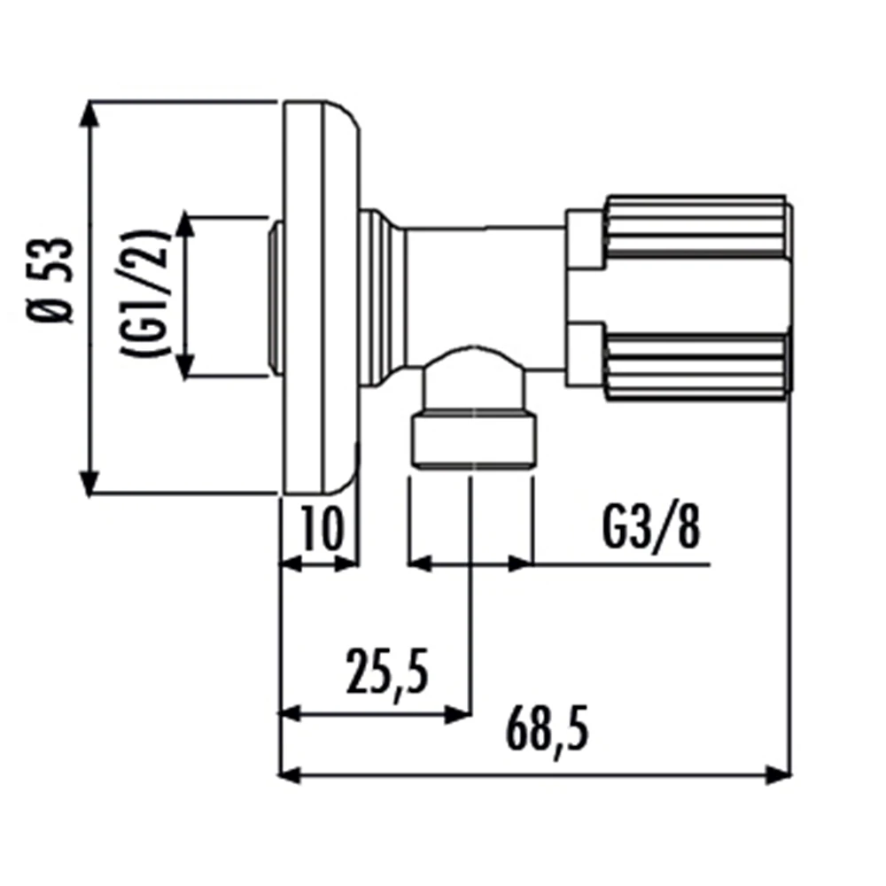 Creavit 1/2-3/8 Ara Musluk - MS.AC30G Hemen Al