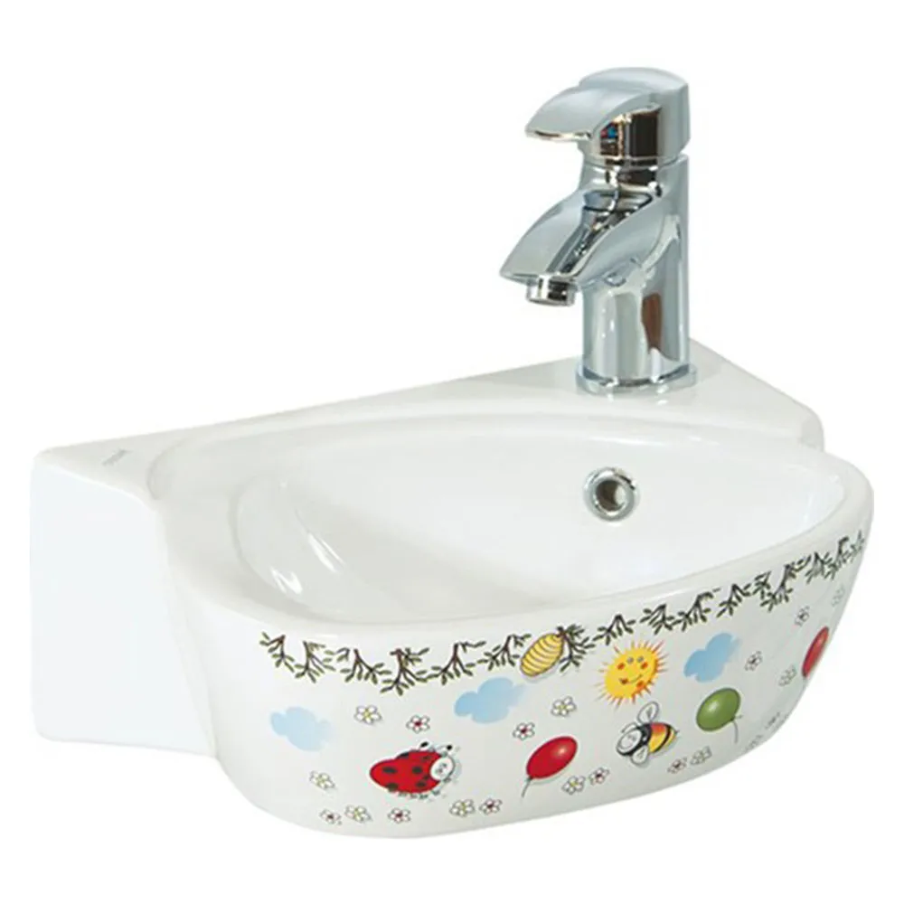 Creavit Çocuk 38 Cm Lavabo Dekorlu Hemen Al