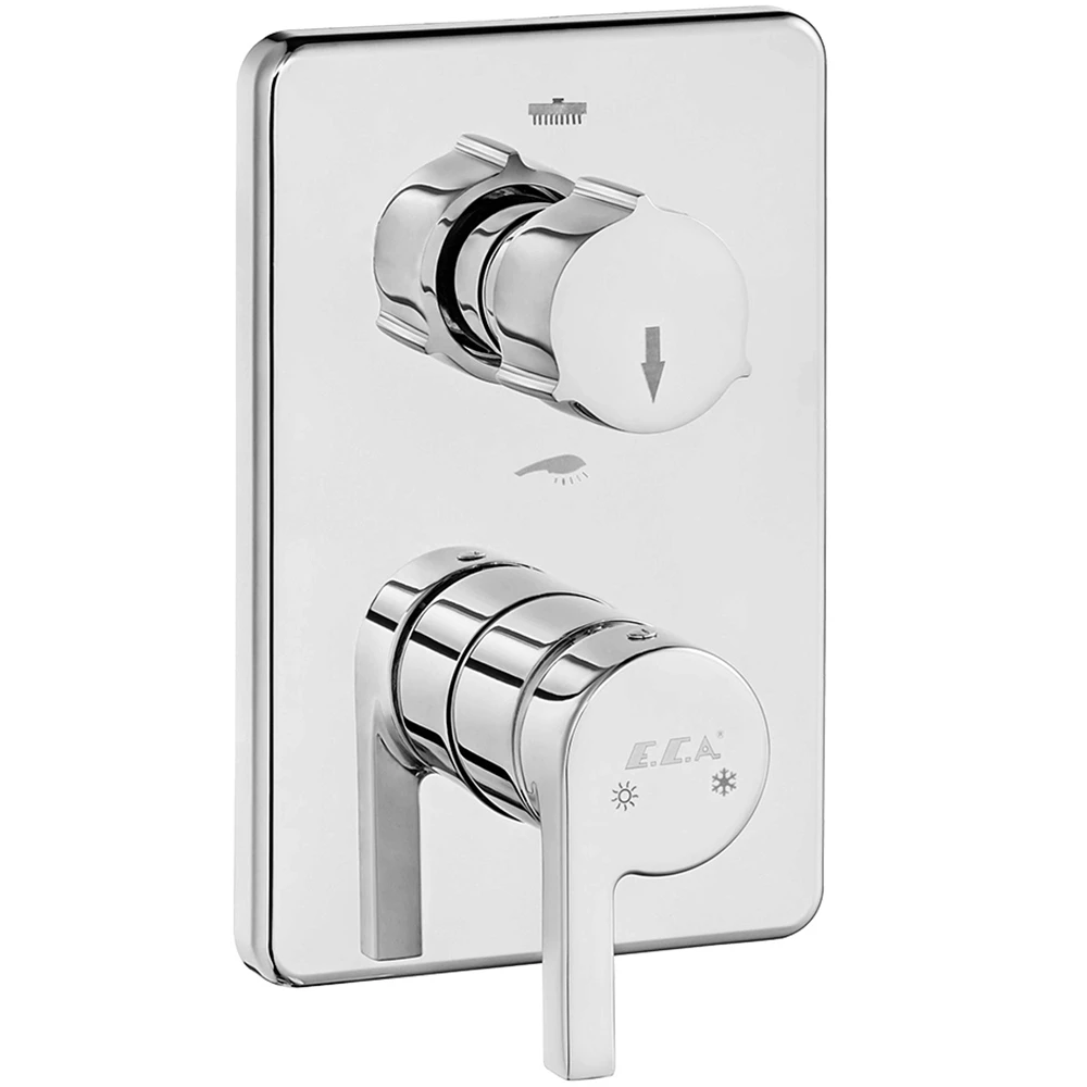 Eca Icon 2 Yollu Ankastre Banyo-Duş Bataryası - 102167231H-KDE Hemen Al