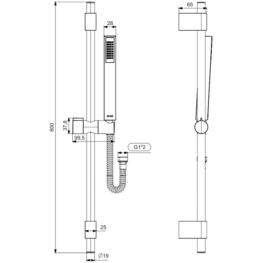 Eca Life 1 Fonksiyonlu Mat Antrasit Sürgülü Duş Takımı - 102146777C5 Hemen Al