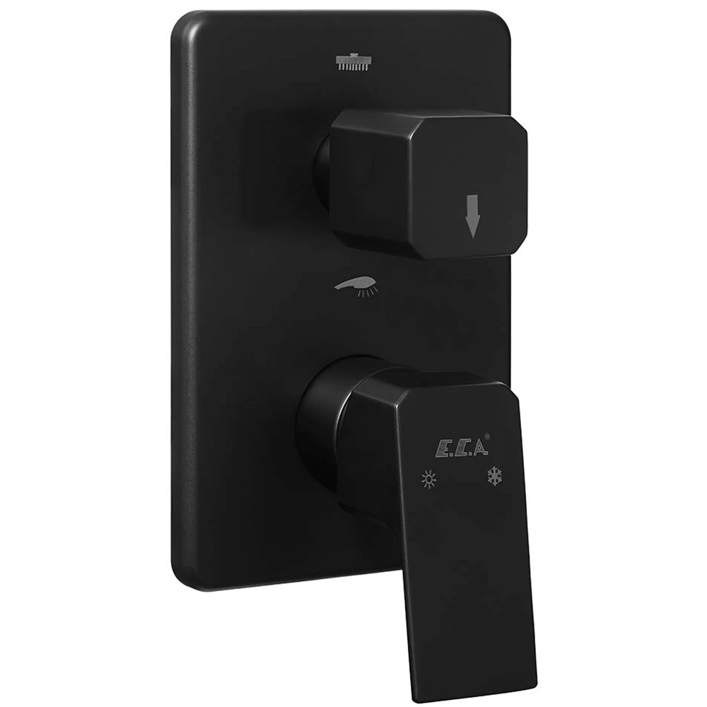 Eca Luna 2 Yollu Mat Siyah Ankastre Banyo-Duş Bataryası - 102167235C1-KDE Hemen Al