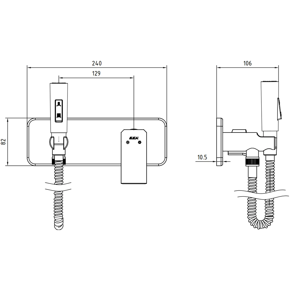 Eca Tiera El Duşlu Ankastre Taharet Bataryası - 102167005-KE Hemen Al