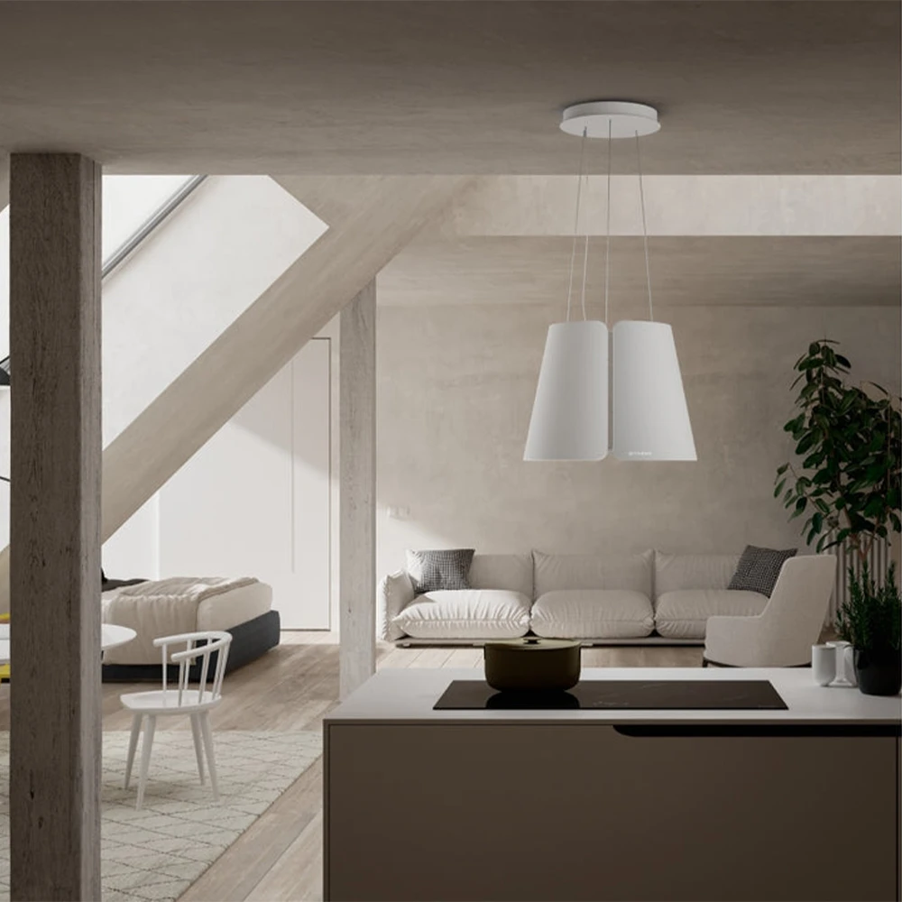 Faber Beat WH Matt F45 Mat Beyaz Ada Davlumbaz Hemen Al