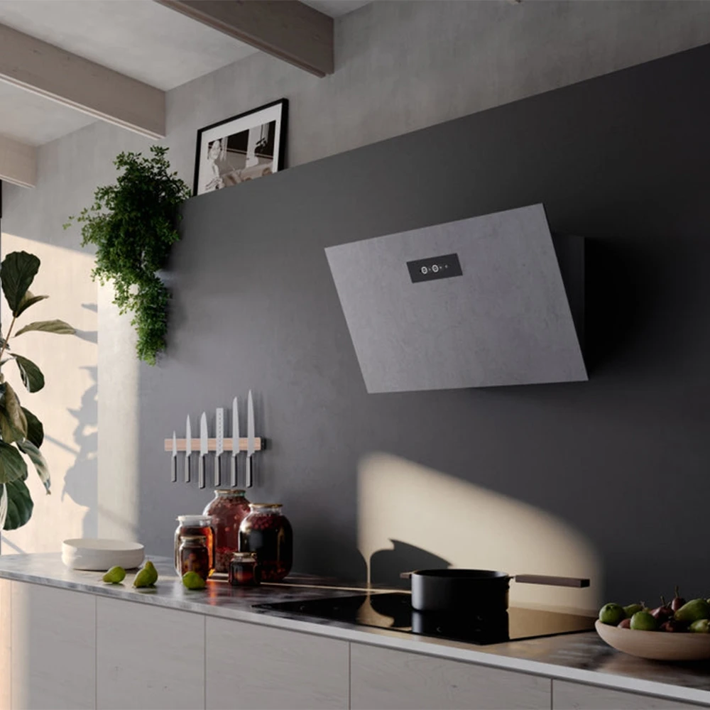 Faber Grexia Gres LG A80 Siyah-Gri Davlumbaz Hemen Al