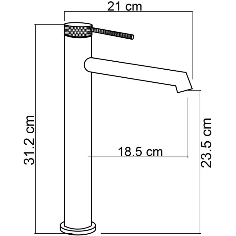 Fontana FJ-1027 Mat Siyah Yüksek Lavabo Bataryası Hemen Al