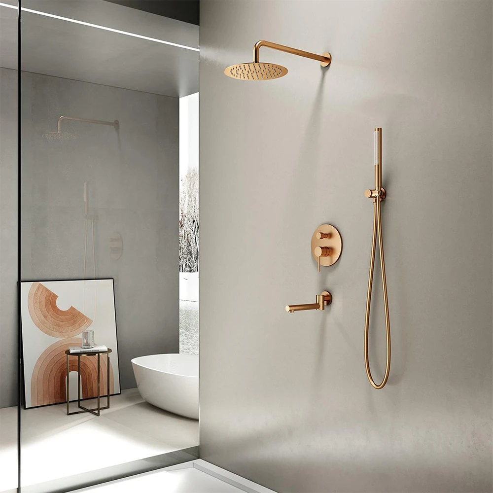 Fontana FJ-4153F Rose Gold Ankastre Duş Seti Hemen Al