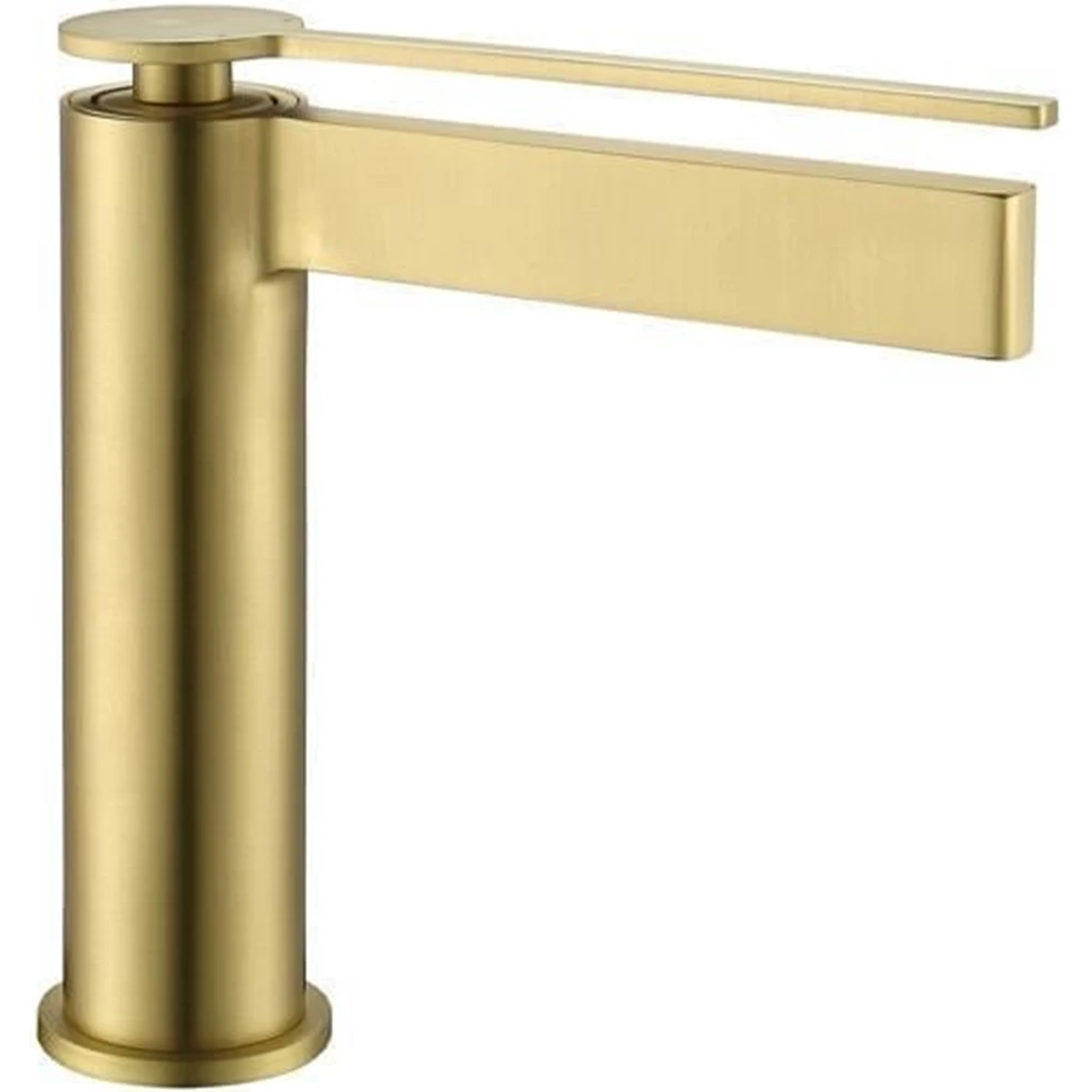 Fontana FJ-6012 Mat Fırçalanmış Altın Lavabo Bataryası Hemen Al