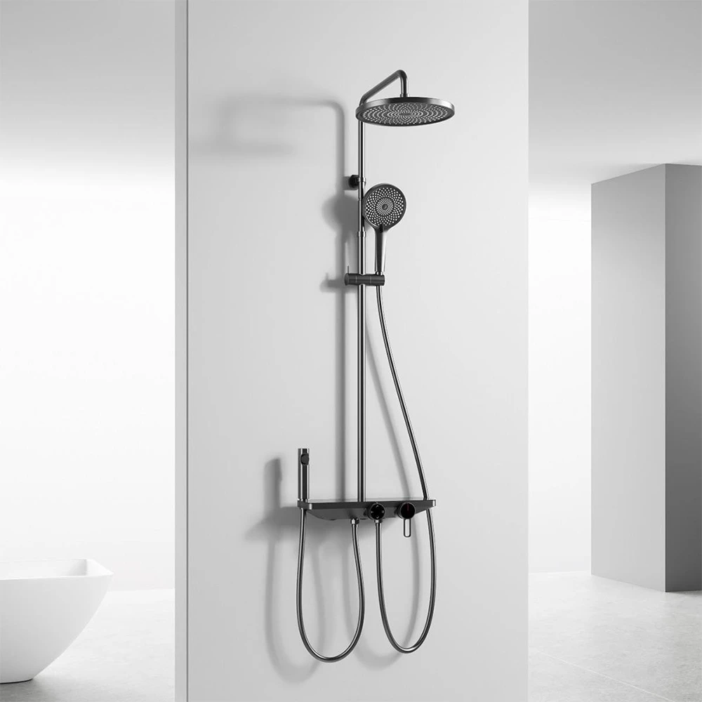 Fontana FJ-SS6157 Mat Siyah Duş Kolonu Hemen Al