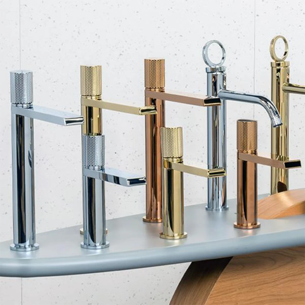 Fontana FK-9122 Parlak Altın Yüksek Lavabo Bataryası Hemen Al