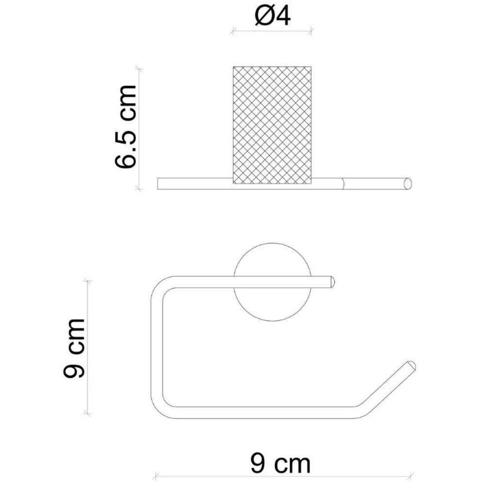 Fontana FN-70103 Krom-Siyah Tuvalet Kağıtlığı Hemen Al