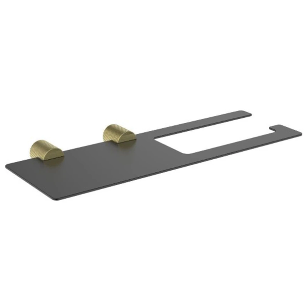 Fontana FY-90203 Mat Altın-Siyah Tuvalet Askılığı Hemen Al