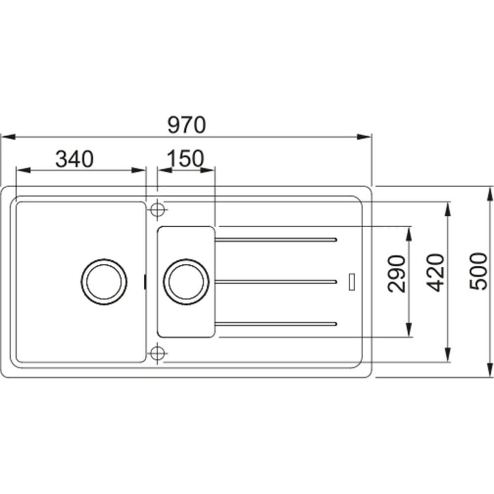 Franke Basis BFG 651-97 Sağ-Sol Damlalıklı Slate Grey Granit Evye Hemen Al