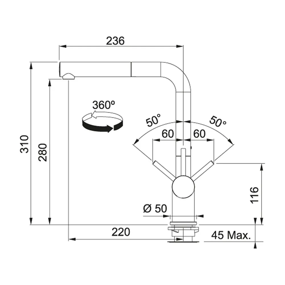 Franke Basis Bfg 611-86 Granit Eviye + Active Plus Doccia 2.0 Armatür Seti (Sahara) Hemen Al