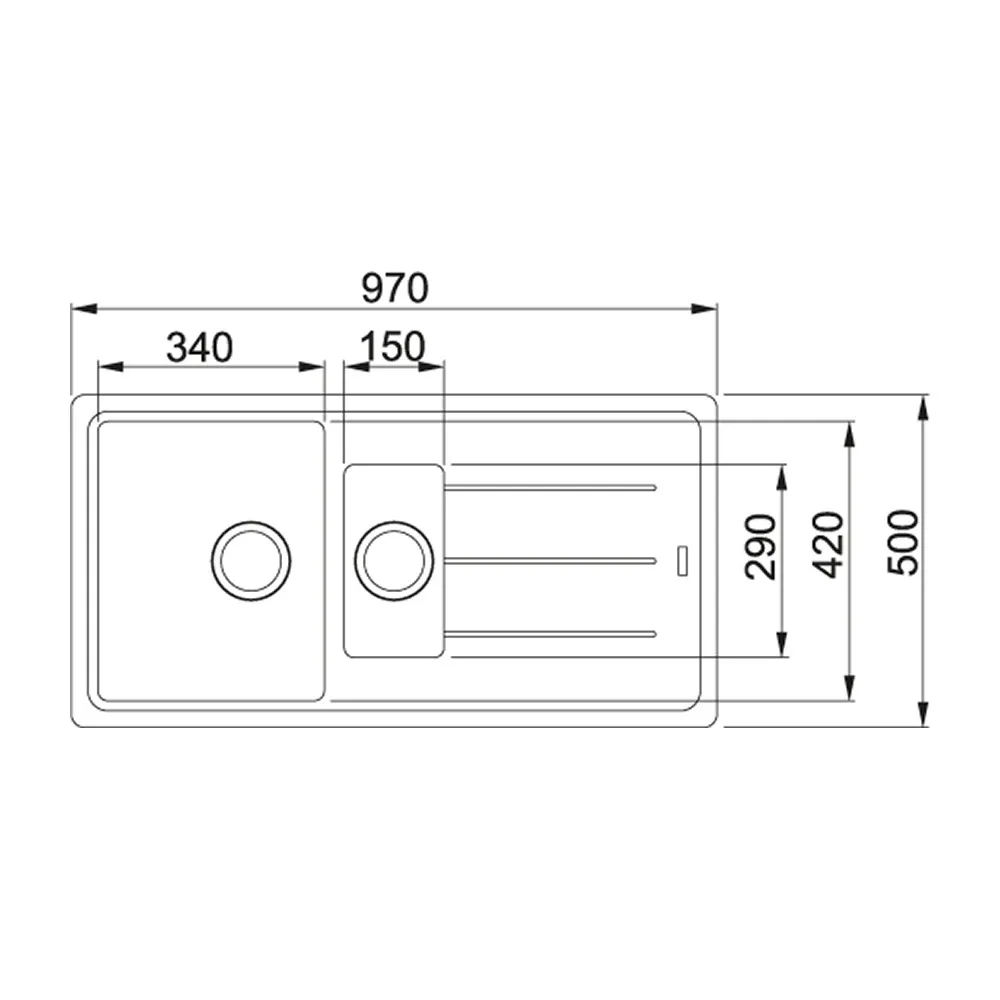 Franke Basis Bfg 651 1,5 Gözlü Granit Evye + Active Plus Doccia Armatür Seti (Bianco) Hemen Al