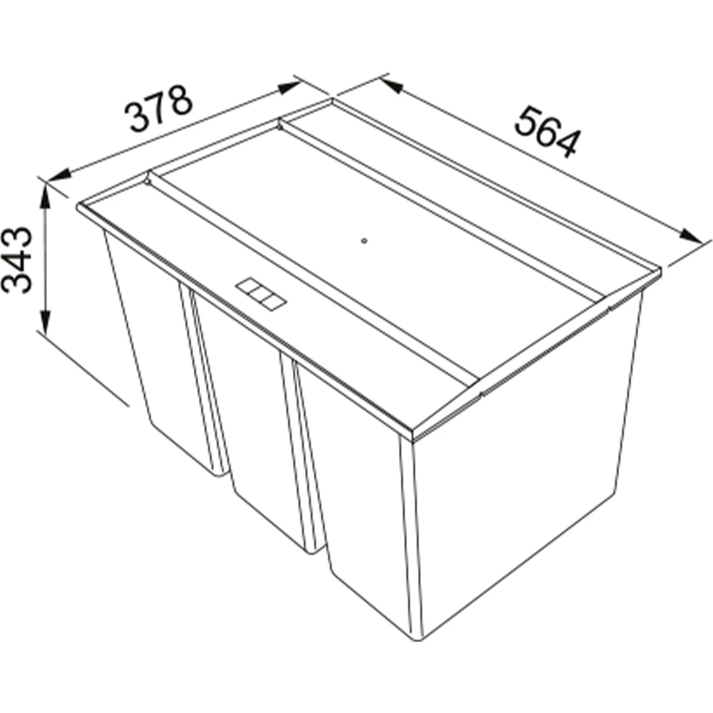 Franke Easysort 600-1-4 Ankastre Dolap İçi Çöp Kovası Hemen Al