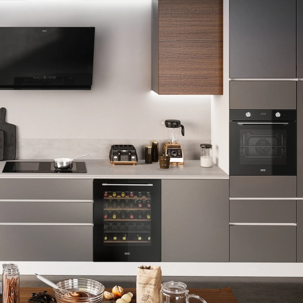 Franke Maris FMA 36 WCR BK Siyah Cam Ankastre Şaraplık Hemen Al