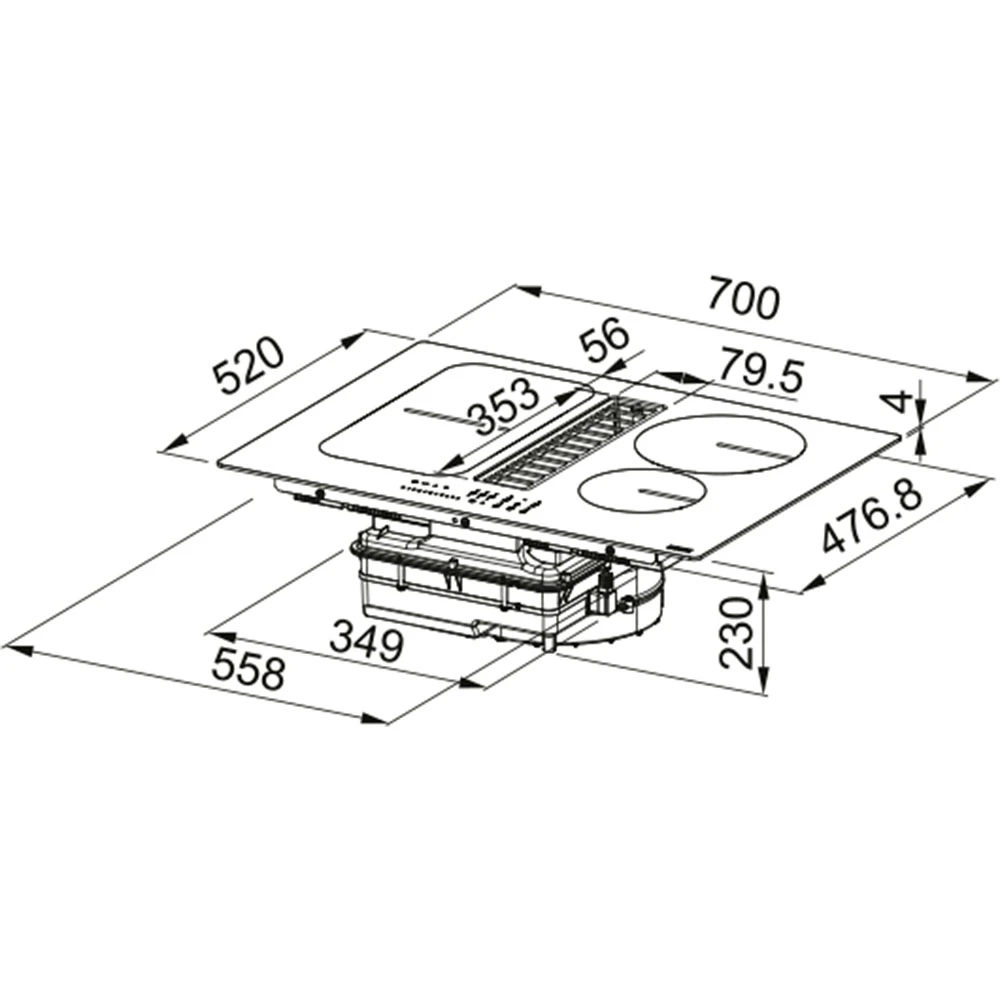 Franke FSM 709 HI Smart Together Entegre Aspiratörlü Ocak Hemen Al