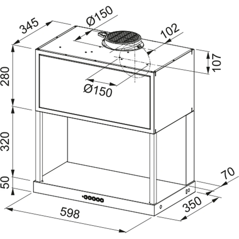 Franke Maris FMA F60 BK MT May Siyah Davlumbaz Hemen Al