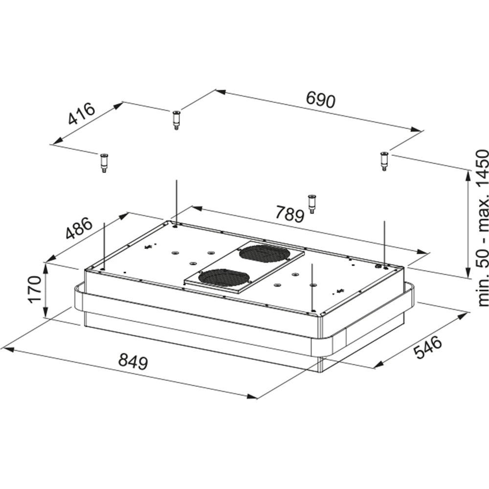 Franke Mythos Masterpiece FMYS BK/CP F80 KL Mat Siyah-Bakır Ada Davlumbaz Hemen Al