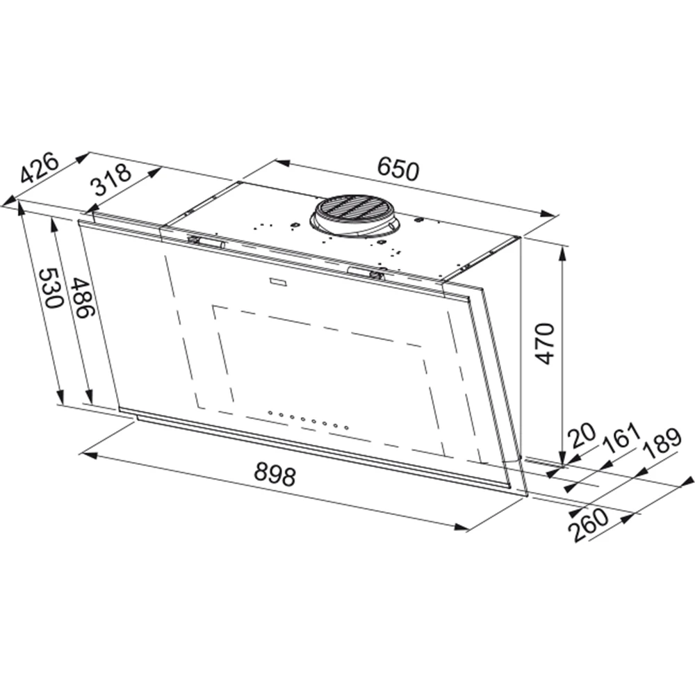 Franke Mythos Pro FMY 907 FM BK/BK Siyah Cam-Siyah Davlumbaz Hemen Al
