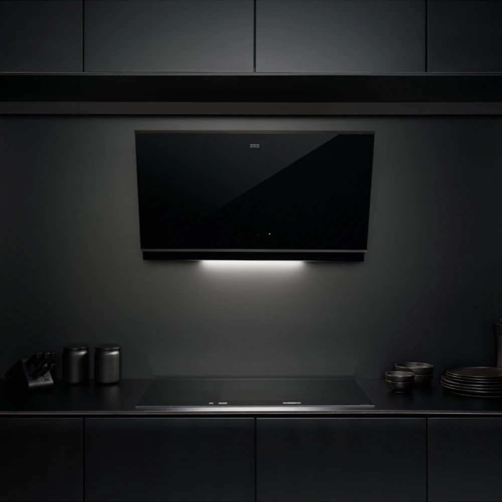 Franke Mythos Pro FMY 907 FM BK/BK Siyah Cam-Siyah Davlumbaz Hemen Al