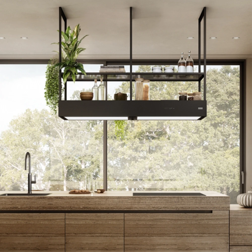 Franke Mythos T-Shelf Evolution FMY F160 Mat Siyah Ada Davlumbaz Hemen Al