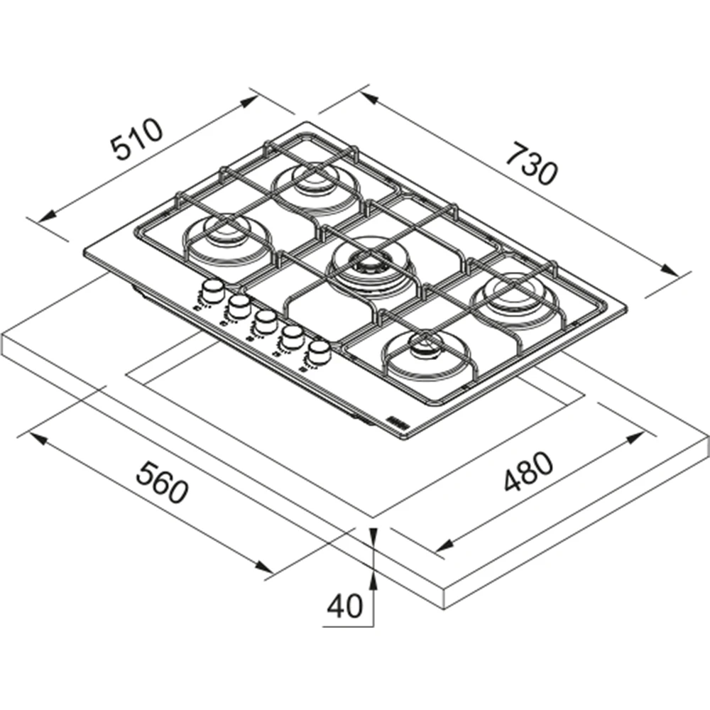 Franke Smart FHSM 755 4G DC BK C Siyah Cam Ankastre Ocak Hemen Al