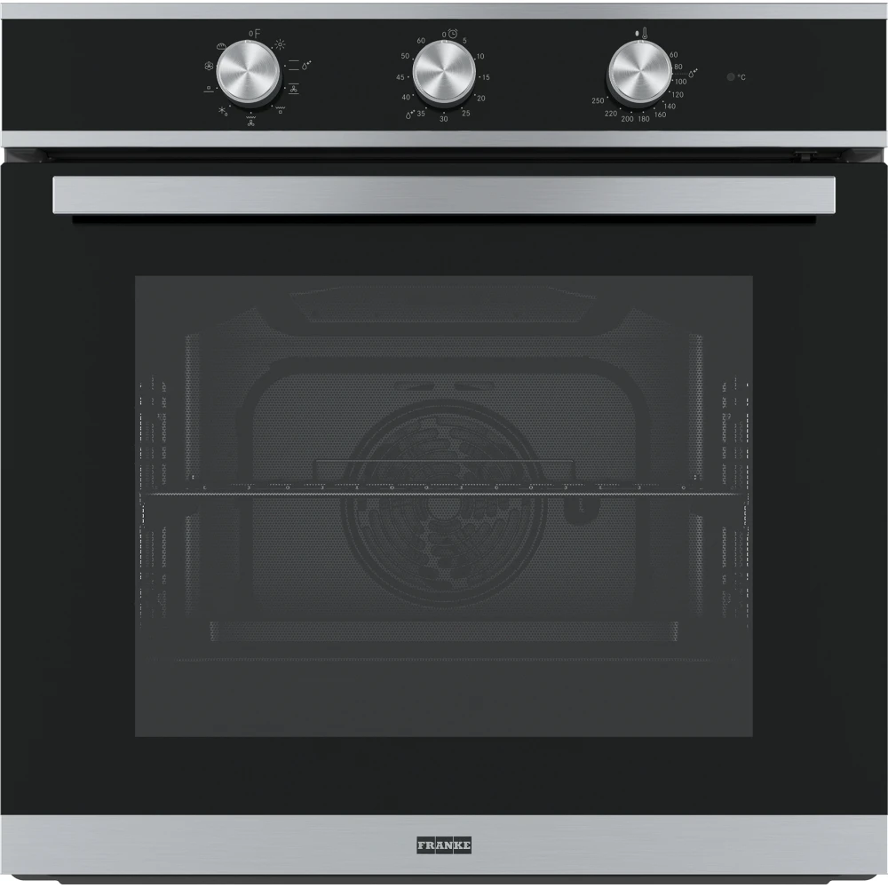Franke Smart FSM 82 H XS Siyah Cam-Inox Fırın Hemen Al