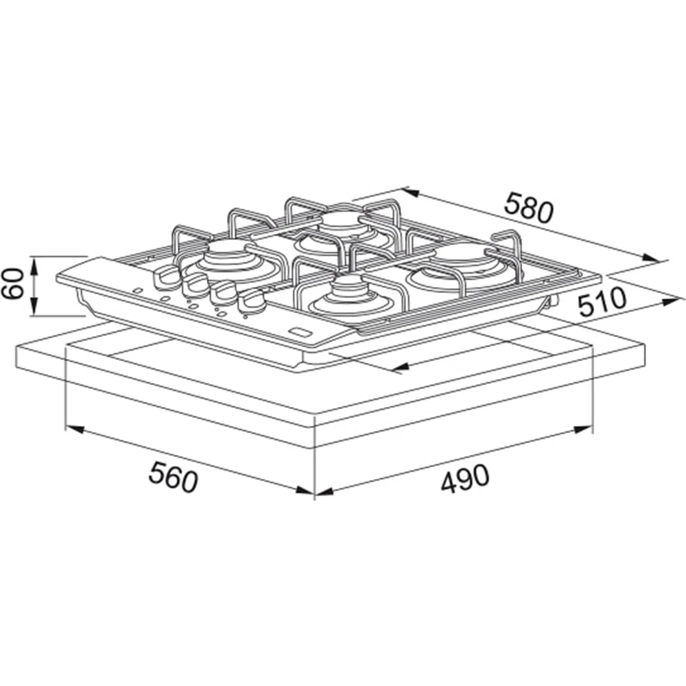 Franke Smart Linear FHNL 604 4G XS E Inox Ocak Hemen Al