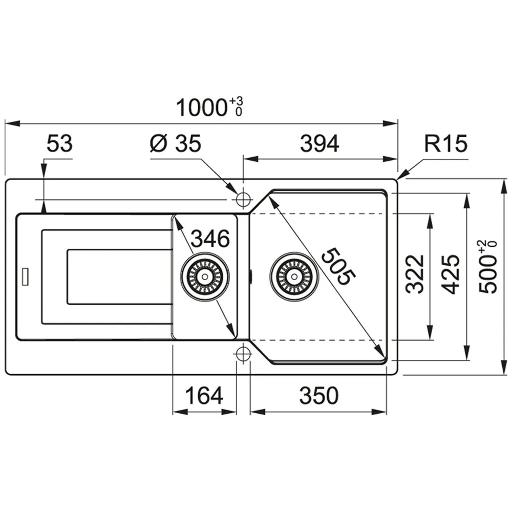 Franke Urban Ubg 651-100 1,5 Gözlü Granit Evye + Active Plus Doccia Armatür (Oyster) Hemen Al