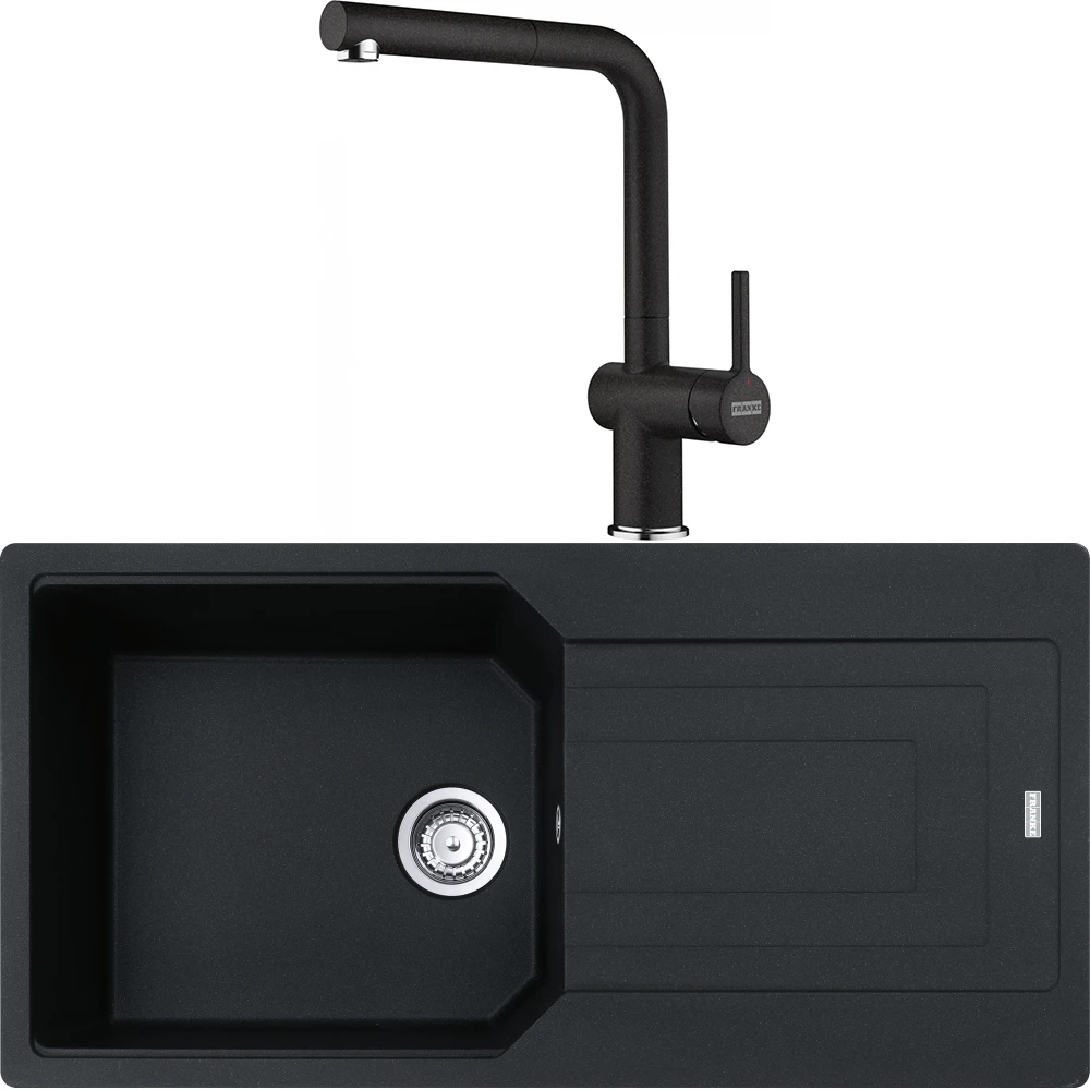 Franke Urban Ubg 611-100 Granit Eviye + Active Plus Doccia 2.0 Armatür (Nero) Hemen Al