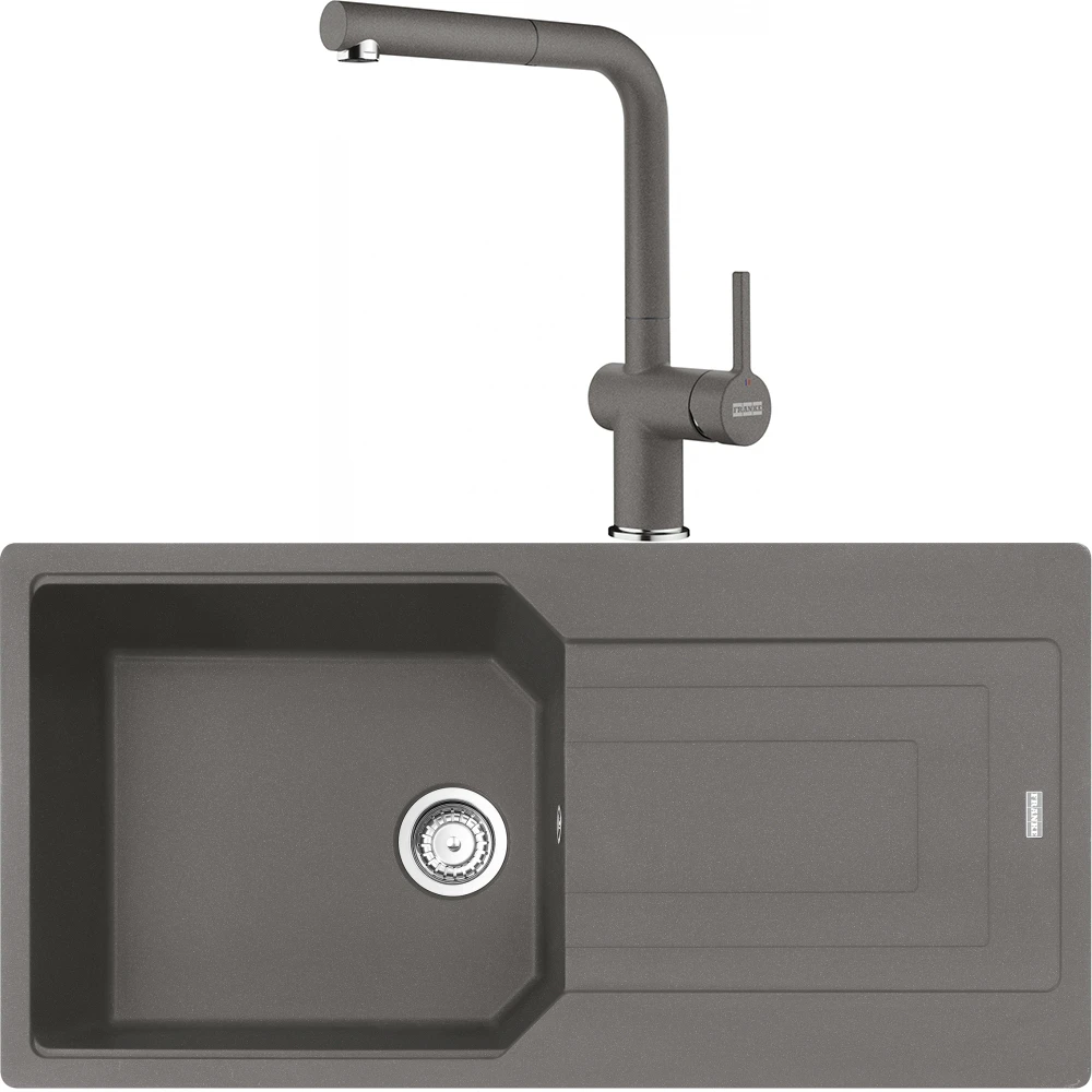 Franke Urban Ubg 611-100 Granit Eviye + Active Plus Doccia 2.0 Armatür (Stone Grey) Hemen Al