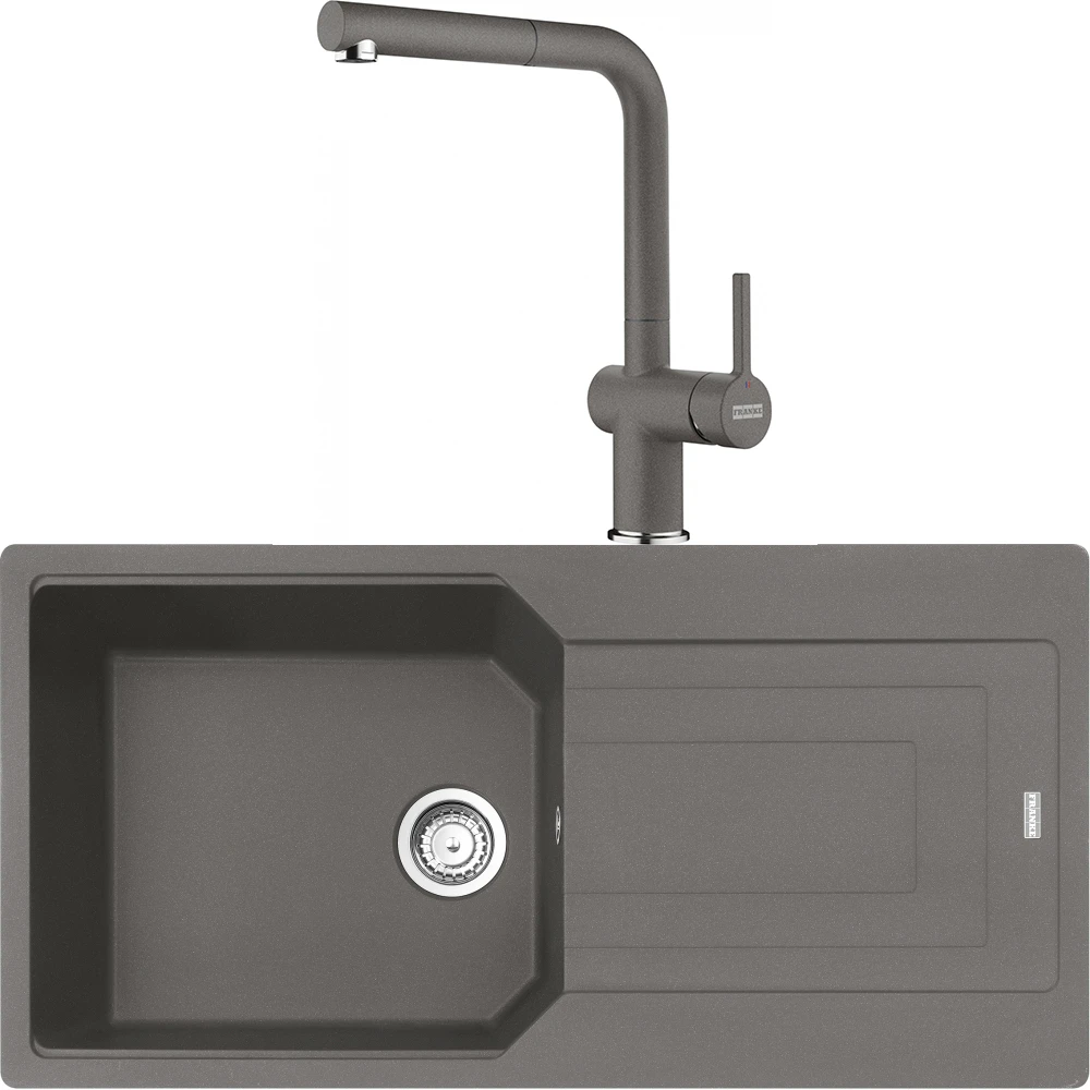 Franke Urban Ubg 611-100 Granit Eviye + Active Plus Doccia 2.0 Armatür (Stone Grey) Hemen Al