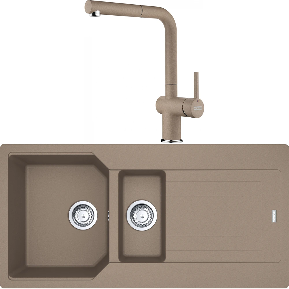 Franke Urban Ubg 651-100 1,5 Gözlü Granit Evye + Active Plus Doccia 2.0 Armatür (Oyster) Hemen Al
