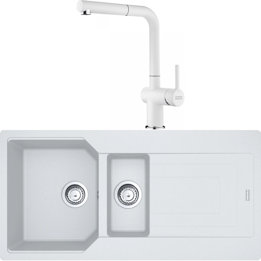Franke Urban Ubg 651-100 1,5 Gözlü Granit Evye + Active Plus Doccia 2.0 Armatür (Bianco) Hemen Al