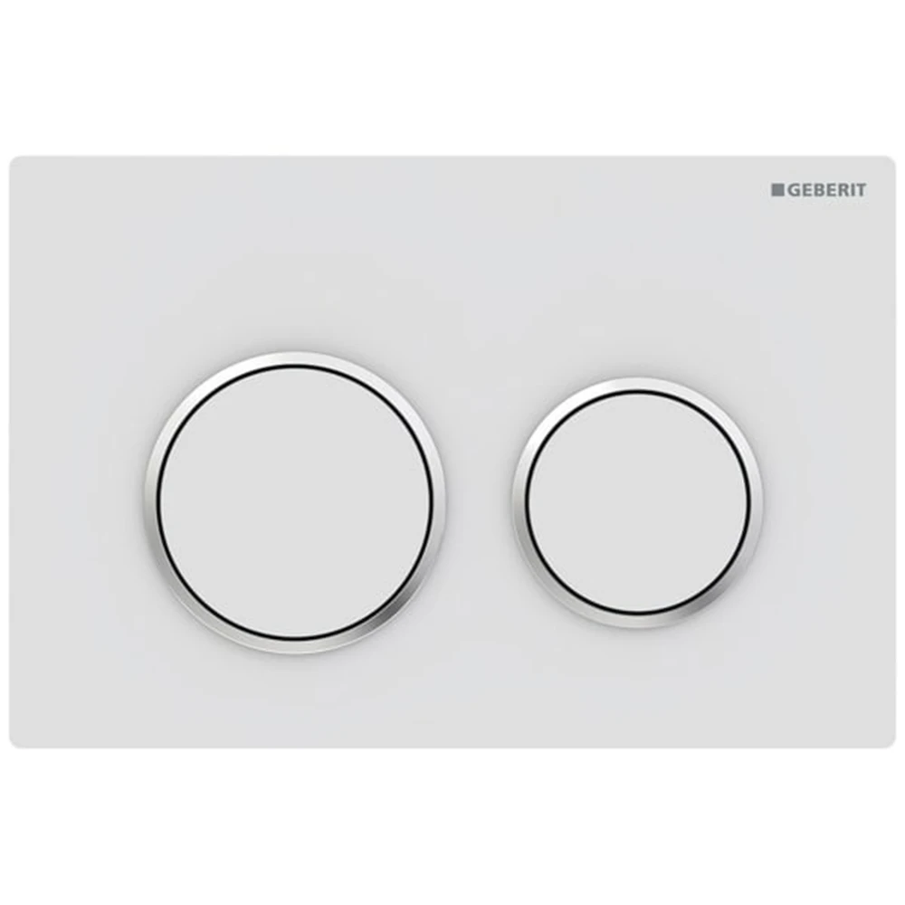 Geberit Omega20 Mat Beyaz-Parlak Krom Kumanda Kapağı - 115.085.JT.1 Hemen Al