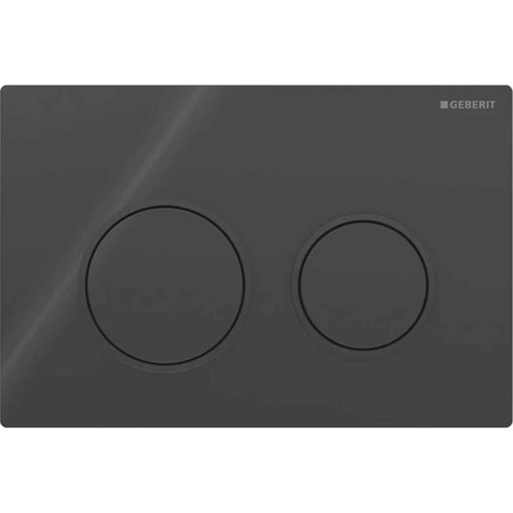 Geberit Omega20 Mat Siyah Çift Basmalı  Kumanda Kapağı - 115.085.DW.1 Hemen Al