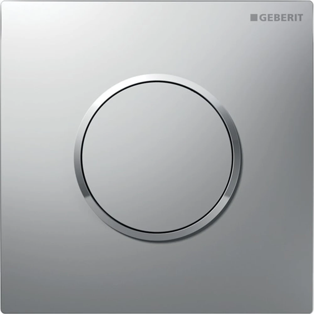 Geberit Sigma10 Mat Krom Pnömatik Pisuvar Kumanda Kapağı - 116.015.JQ.1 Hemen Al