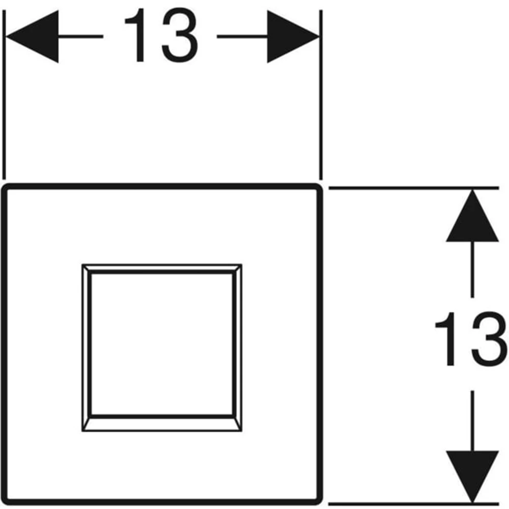Geberit Sigma30 Krom Fotoselli Pisuvar Kumanda Kapağı - 116.037.KX.1 Hemen Al