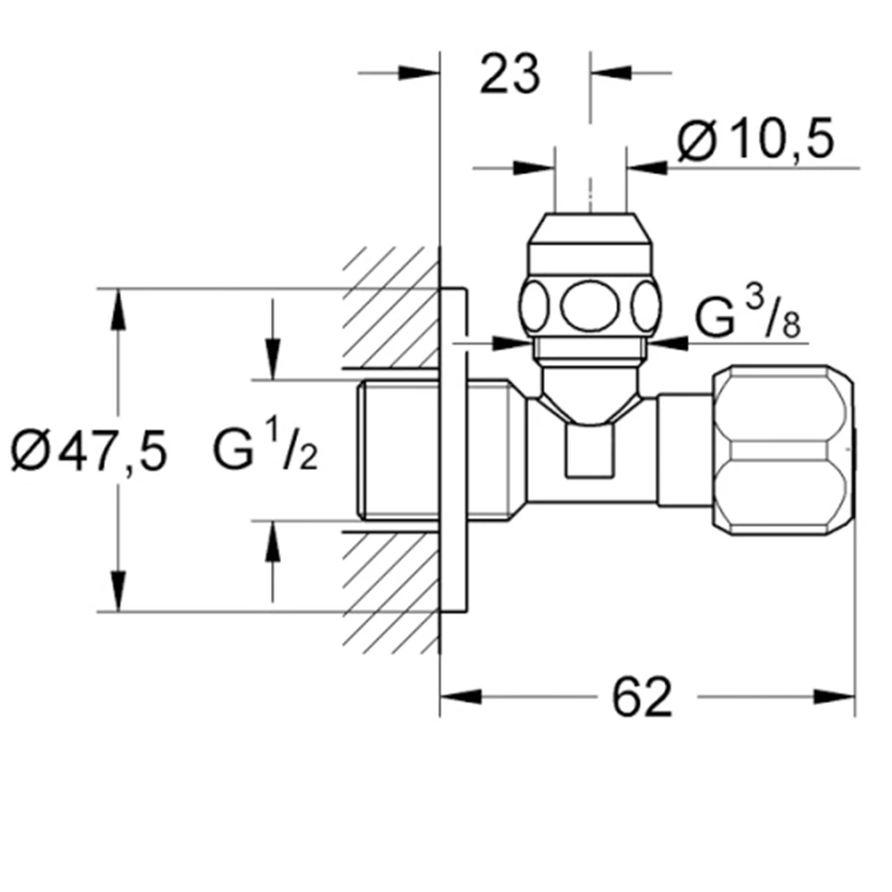 Grohe Angle Valves Neutral Handle Ara Musluk - 2201700M Hemen Al