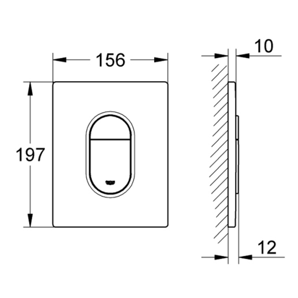 Grohe Arena Cosmopolitan Siyah Kumanda Paneli - 38844KV0 Hemen Al