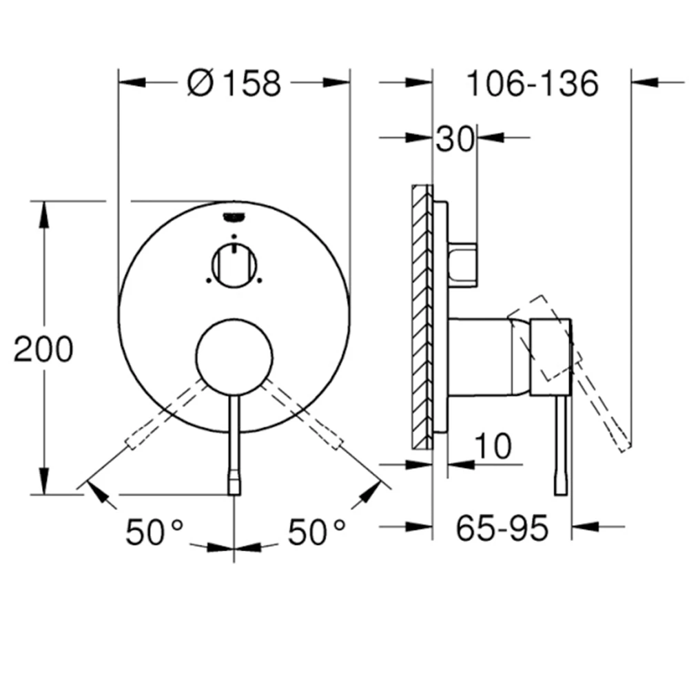 Grohe Essence New Tek Kumandalı 3 Yönlü Banyo Bataryası - 24169DC1 Hemen Al